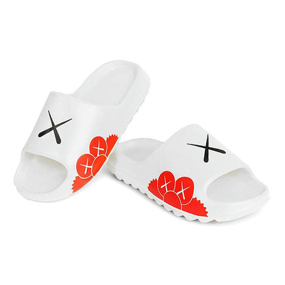 Men Slides - White