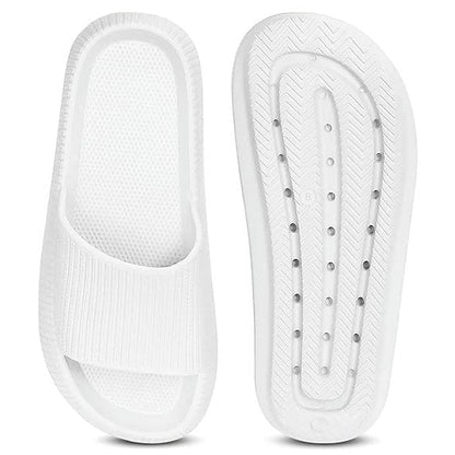 Athloes Men Slides White (Pack of 2)