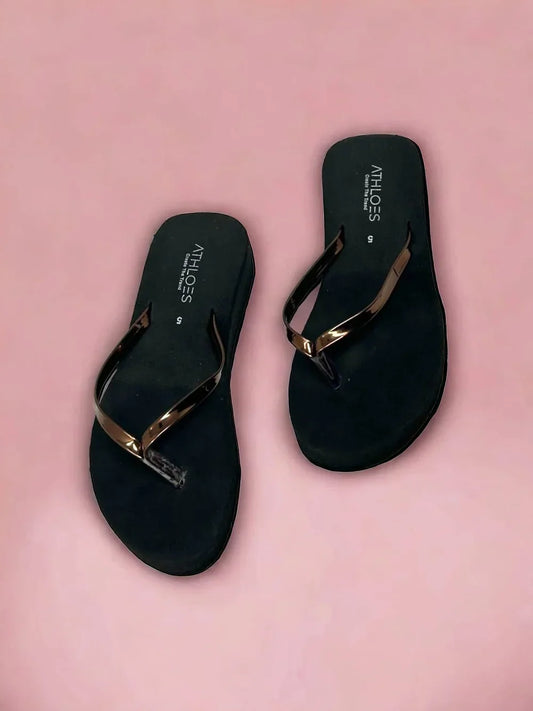 Women Black Sandal ( HEEL 3 INCH ) - Pack of 2