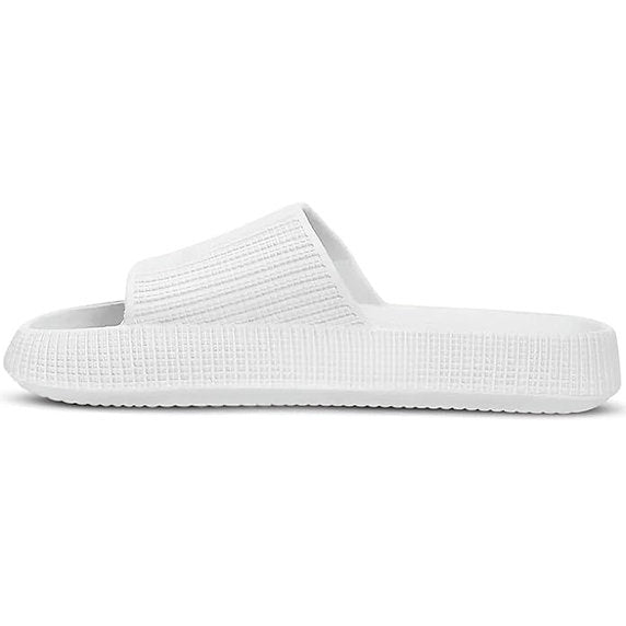 Athloes Men Slides White (Pack of 2)