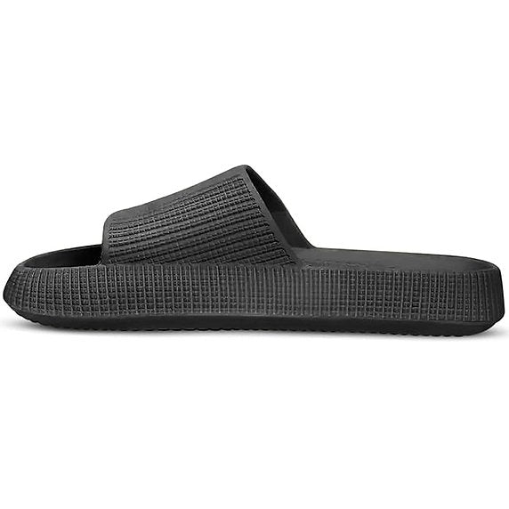 Athloes Men Slides Black (Pack of 2)