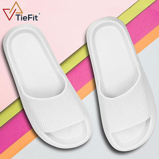 Athloes Men Slides White (Pack of 2)