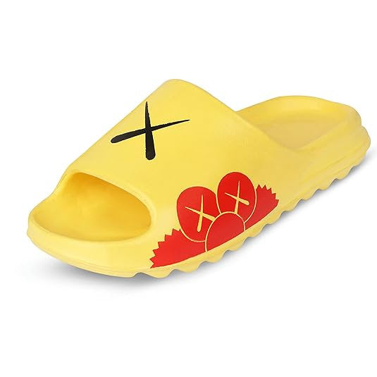 Men Slides - Yellow